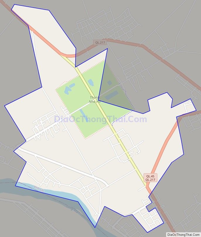 Bản đồ giao thông xã Vĩnh Tiến, huyện Vĩnh Lộc