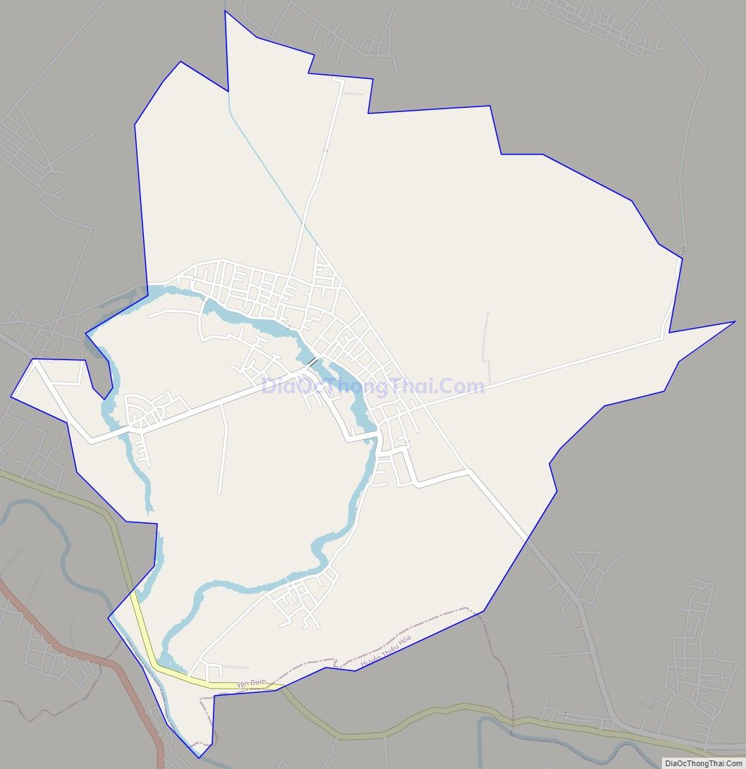 Bản đồ giao thông xã Định Hòa, huyện Yên Định