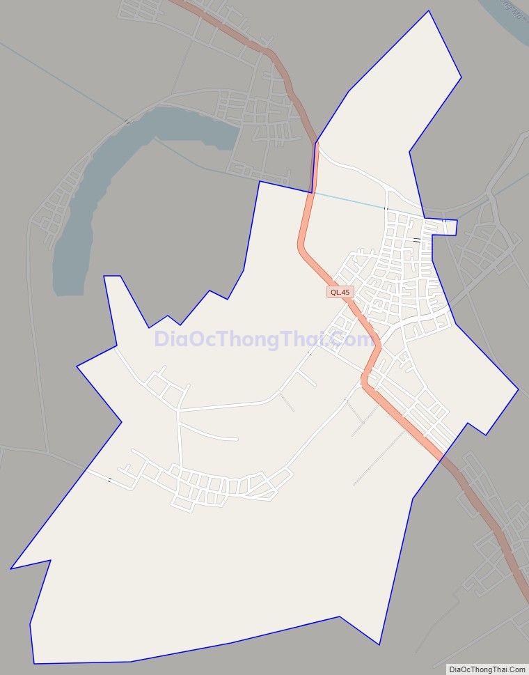 Bản đồ giao thông xã Định Liên, huyện Yên Định
