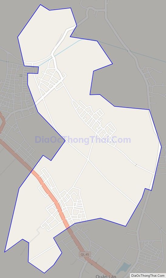 Bản đồ giao thông xã Định Long, huyện Yên Định
