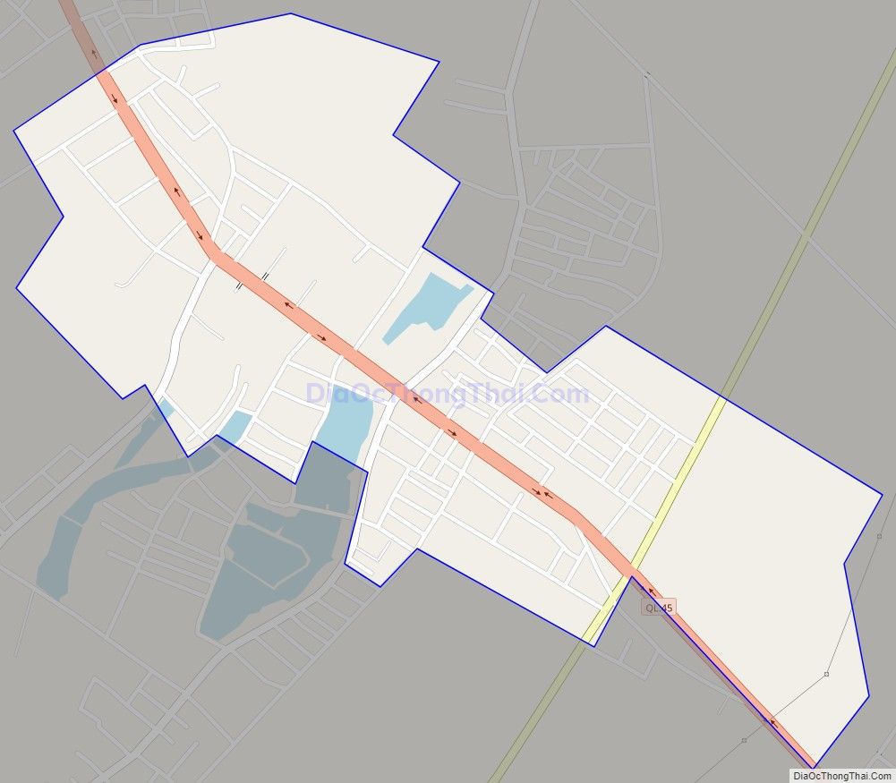 Bản đồ giao thông Thị trấn Quán Lào, huyện Yên Định