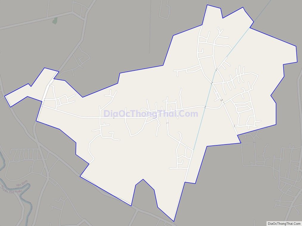 Bản đồ giao thông xã Yên Hùng, huyện Yên Định