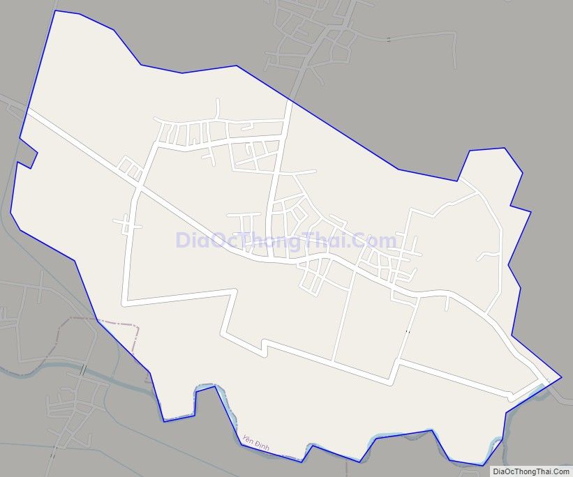 Bản đồ giao thông xã Yên Lạc, huyện Yên Định