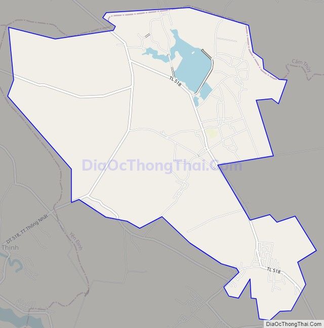 Bản đồ giao thông thị trấn Yên Lâm, huyện Yên Định