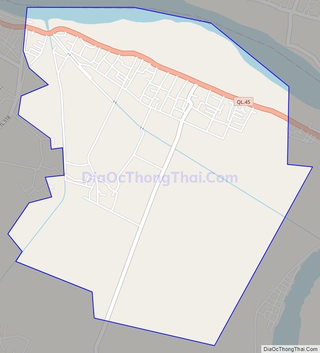 Bản đồ giao thông xã Yên Phong, huyện Yên Định