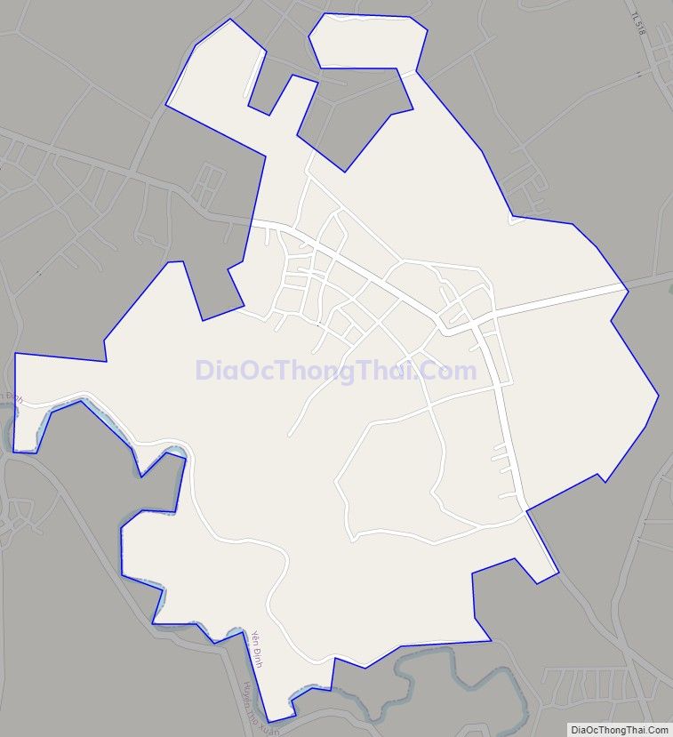 Bản đồ giao thông xã Yên Phú, huyện Yên Định