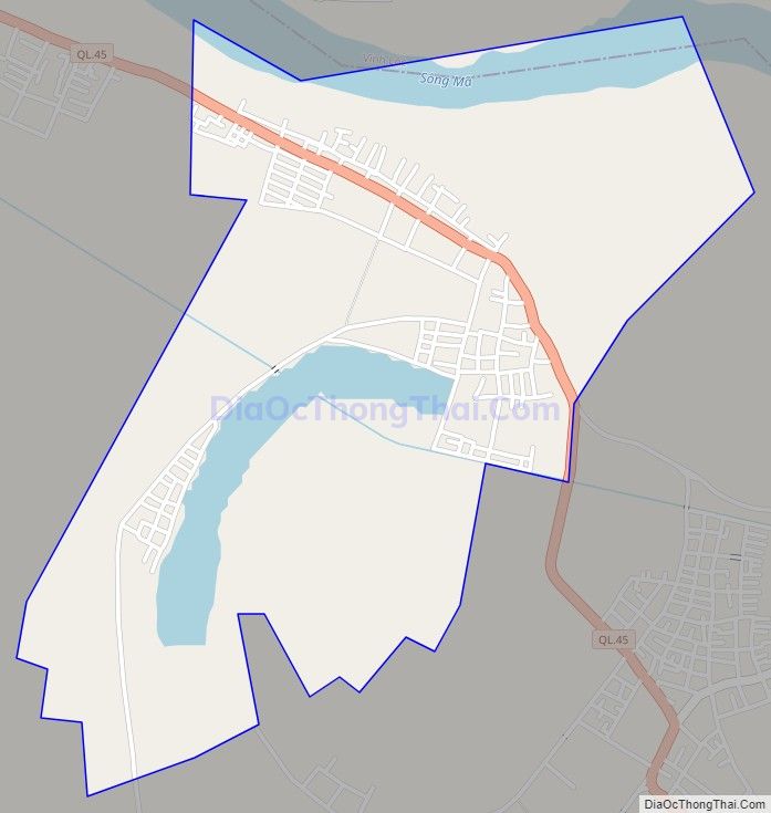 Bản đồ giao thông xã Yên Thái, huyện Yên Định