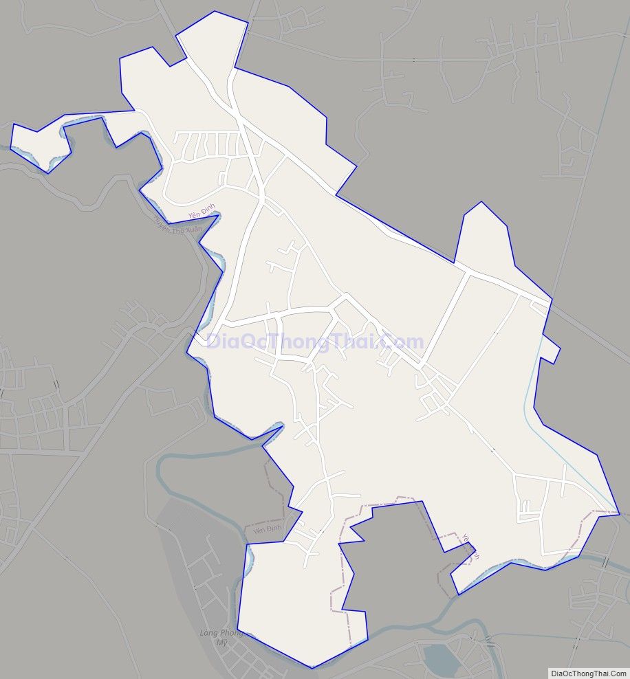 Bản đồ giao thông xã Yên Thịnh, huyện Yên Định