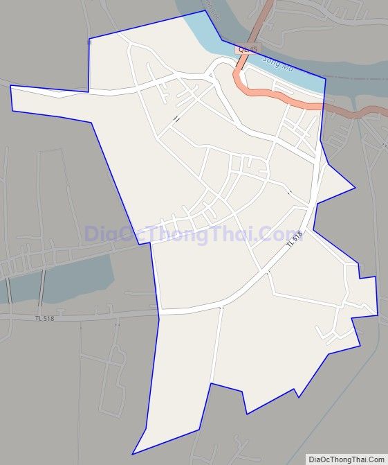 Bản đồ giao thông xã Yên Trường, huyện Yên Định