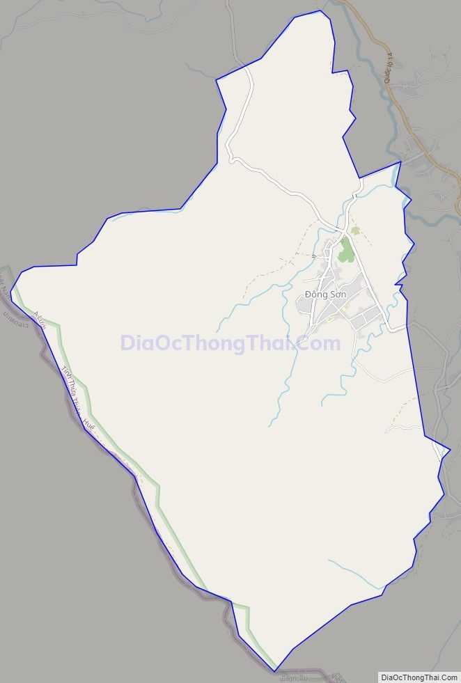 Bản đồ giao thông xã Đông Sơn, huyện A Lưới