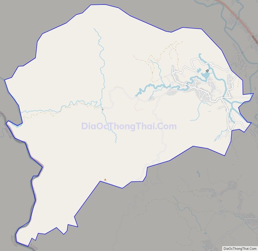 Bản đồ giao thông xã Hồng Bắc, huyện A Lưới