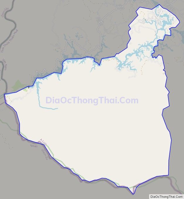 Bản đồ giao thông xã Hồng Thái, huyện A Lưới