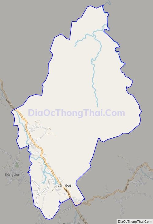 Bản đồ giao thông xã Hương Lâm (cũ), huyện A Lưới