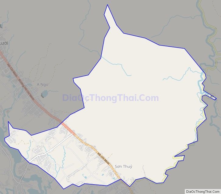 Bản đồ giao thông xã Sơn Thủy, huyện A Lưới