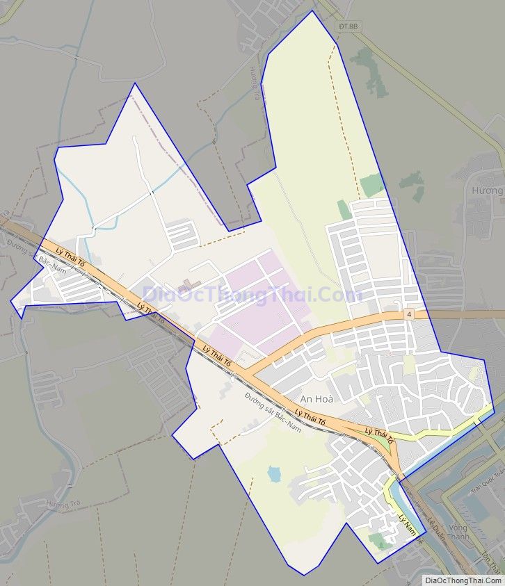 Bản đồ giao thông phường An Hòa, thành phố Huế