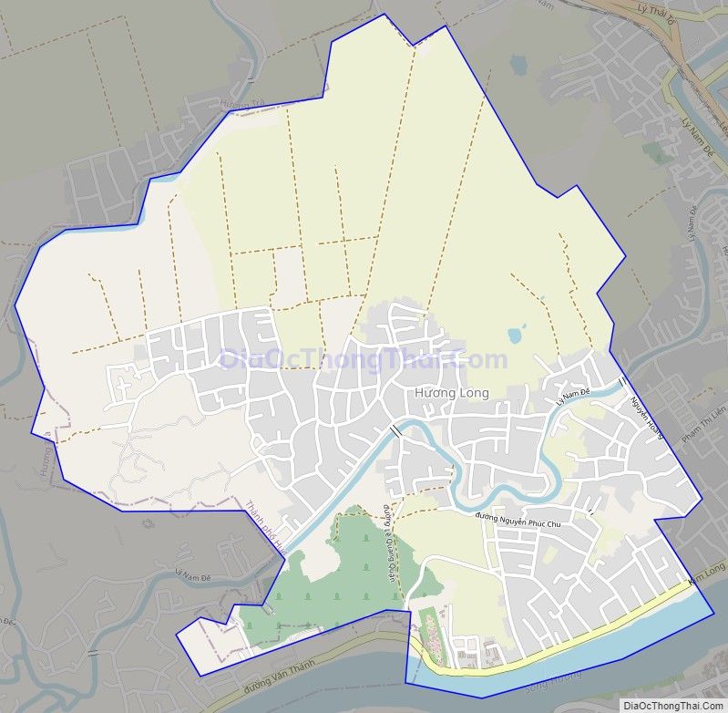 Bản đồ giao thông phường Hương Long, thành phố Huế