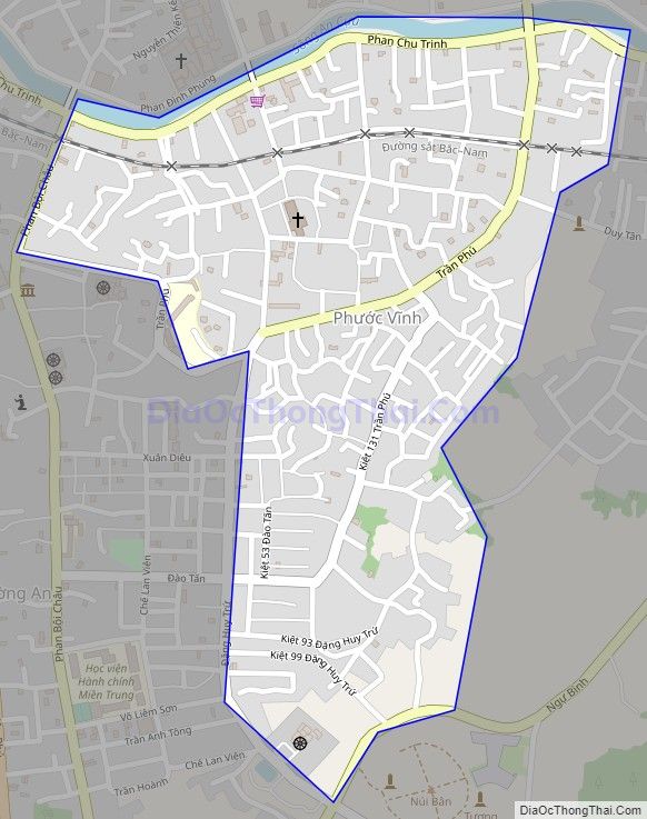 Bản đồ giao thông phường Phước Vĩnh, thành phố Huế
