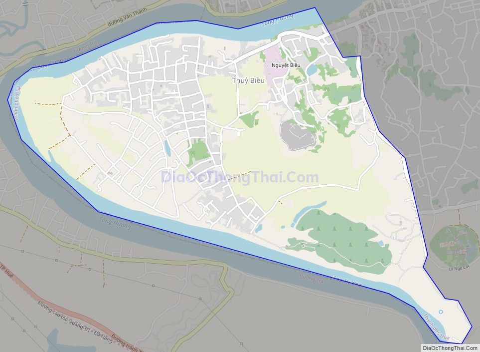 Bản đồ giao thông phường Thủy Biều, thành phố Huế
