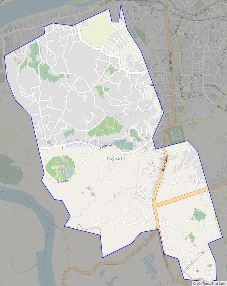 Bản đồ giao thông phường Thủy Xuân, thành phố Huế