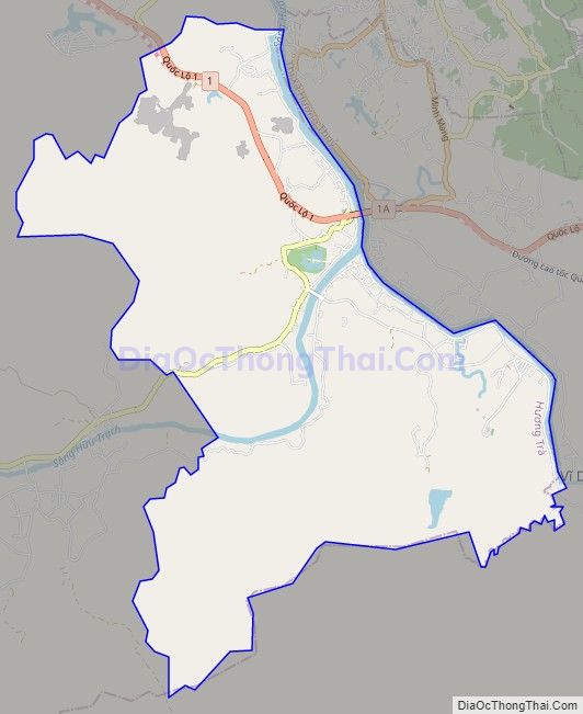 Bản đồ giao thông xã Hương Thọ, thị xã Hương Trà
