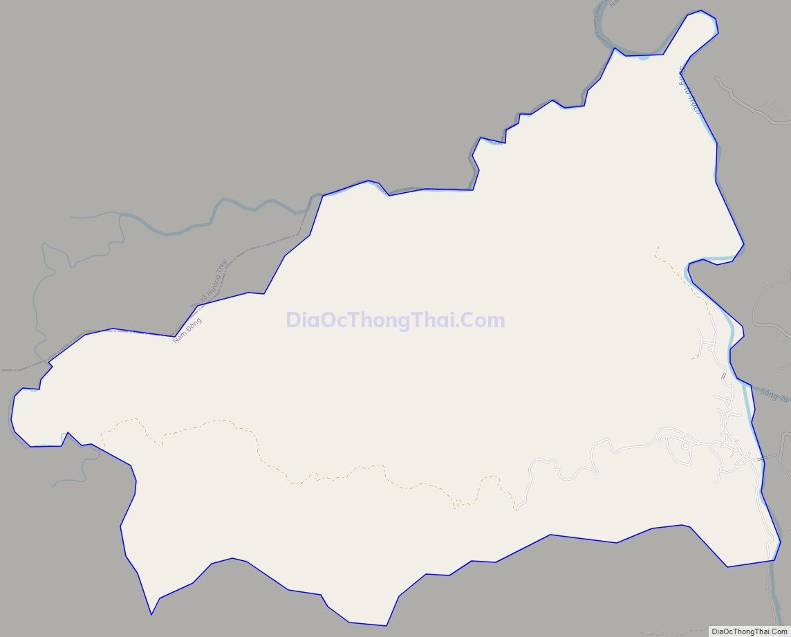 Bản đồ giao thông xã Hương Sơn, huyện Nam Đông