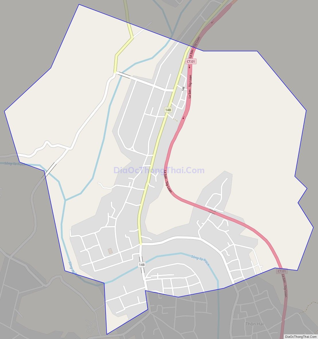 Bản đồ giao thông Thị trấn Khe Tre, huyện Nam Đông