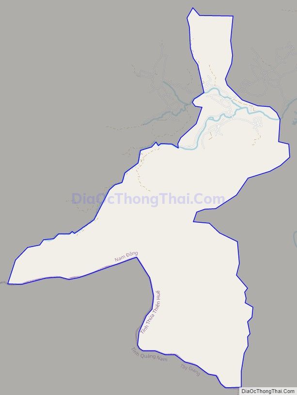 Bản đồ giao thông xã Thượng Long, huyện Nam Đông