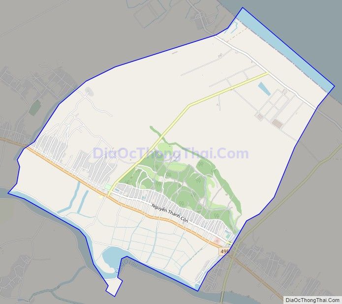 Bản đồ giao thông xã Điền Môn, huyện Phong Điền