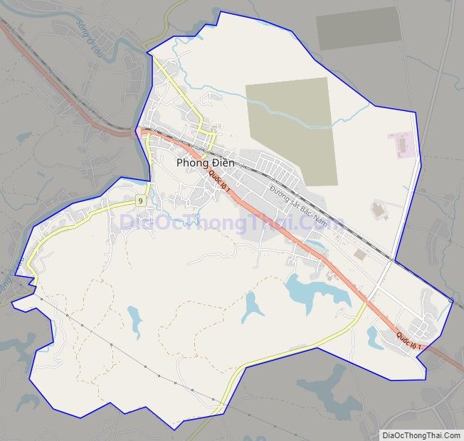 Bản đồ giao thông Thị trấn Phong Điền, huyện Phong Điền, Thừa Thiên Huế