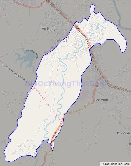 Bản đồ giao thông xã Lộc Bổn, huyện Phú Lộc
