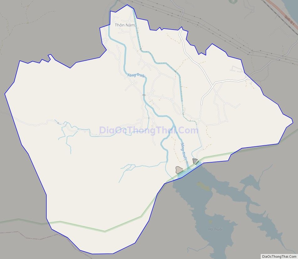 Bản đồ giao thông xã Lộc Hòa, huyện Phú Lộc