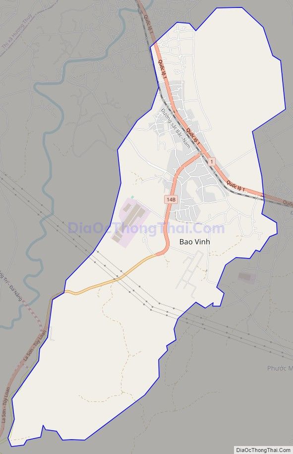 Bản đồ giao thông xã Lộc Sơn, huyện Phú Lộc