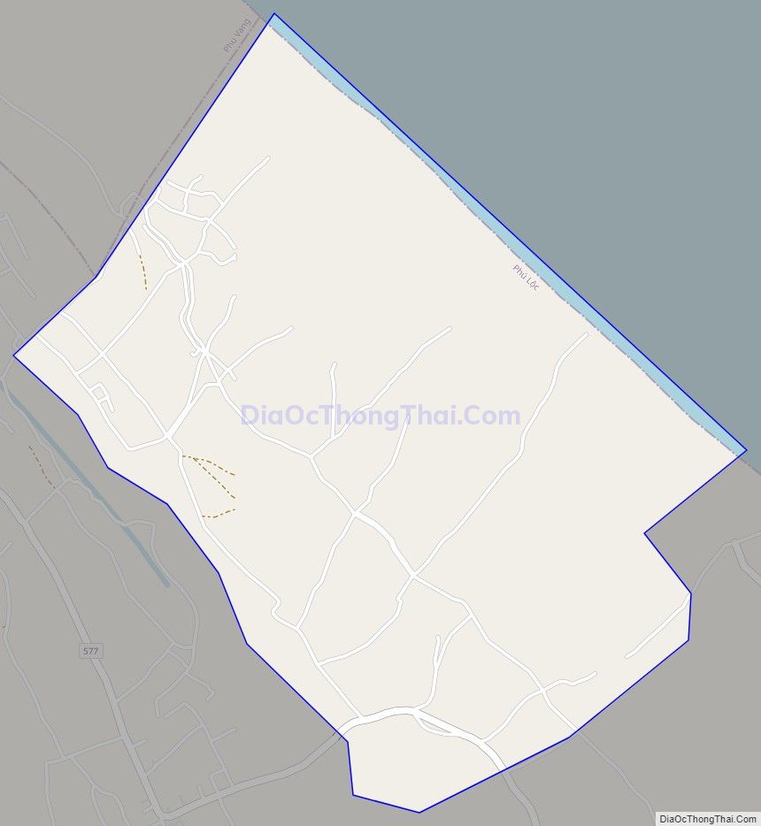 Bản đồ giao thông xã Vinh Mỹ, huyện Phú Lộc