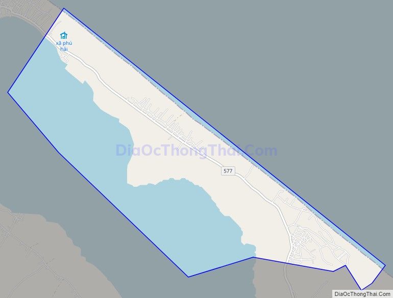 Bản đồ giao thông xã Phú Diên, huyện Phú Vang