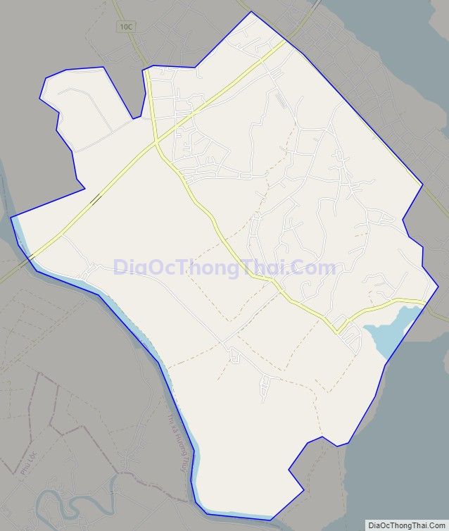 Bản đồ giao thông xã Vinh Thái (cũ), huyện Phú Vang