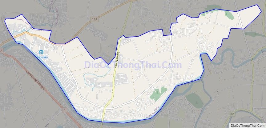Bản đồ giao thông xã Quảng Phú, huyện Quảng Điền