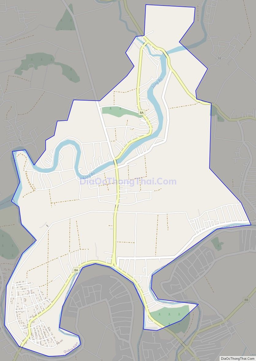 Bản đồ giao thông xã Quảng Thọ, huyện Quảng Điền