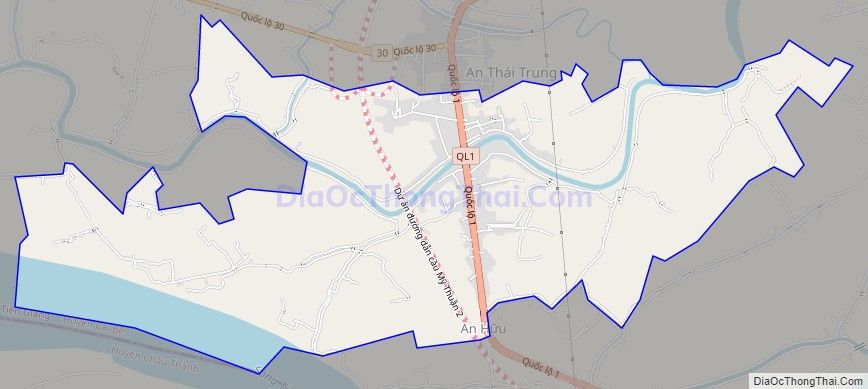 Bản đồ giao thông xã An Hữu, huyện Cái Bè