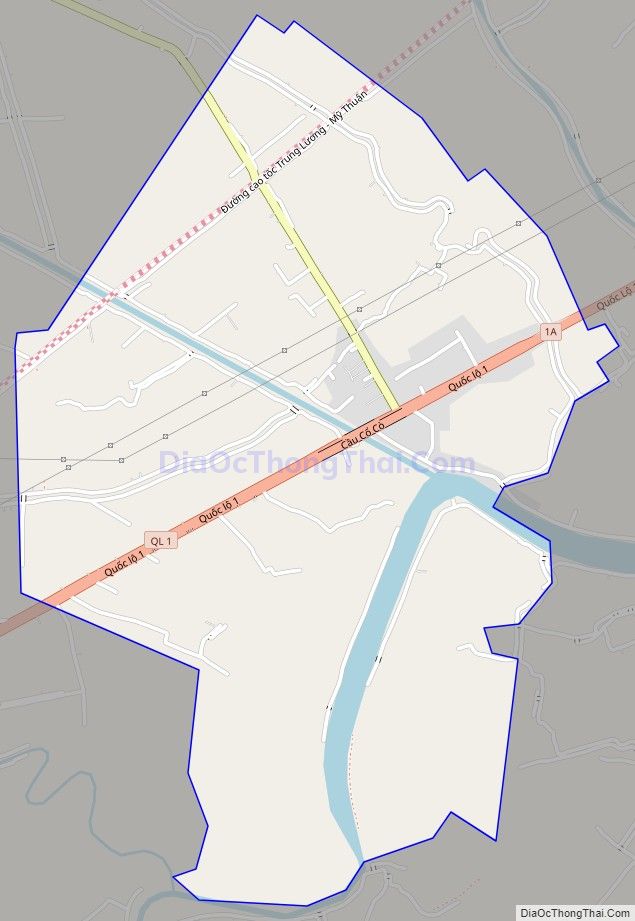 Bản đồ giao thông xã An Thái Đông, huyện Cái Bè