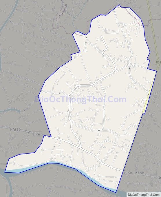 Bản đồ giao thông xã Long Trung, huyện Cai Lậy
