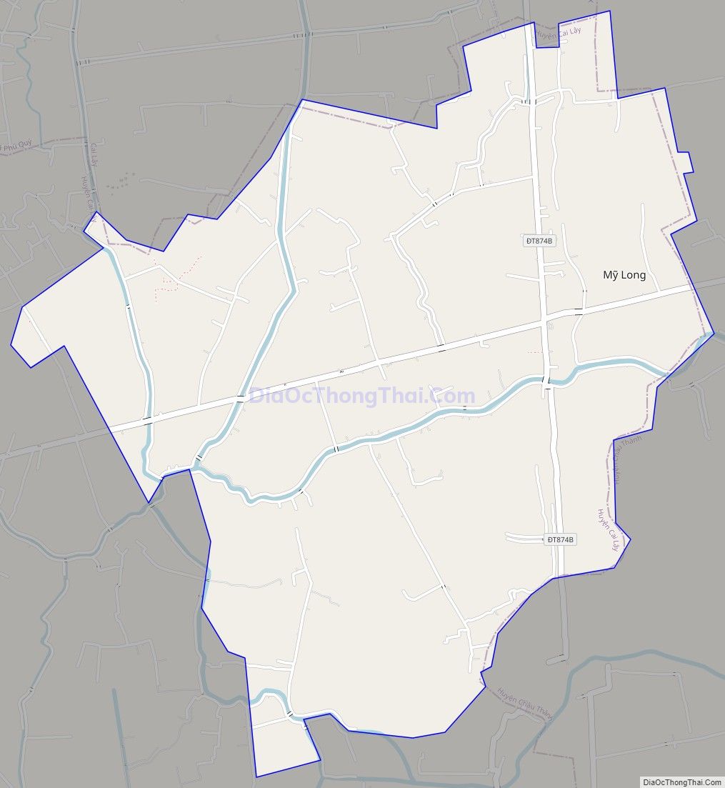 Bản đồ giao thông xã Mỹ Long, huyện Cai Lậy