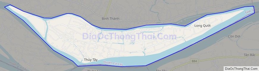 Bản đồ giao thông xã Ngũ Hiệp, huyện Cai Lậy