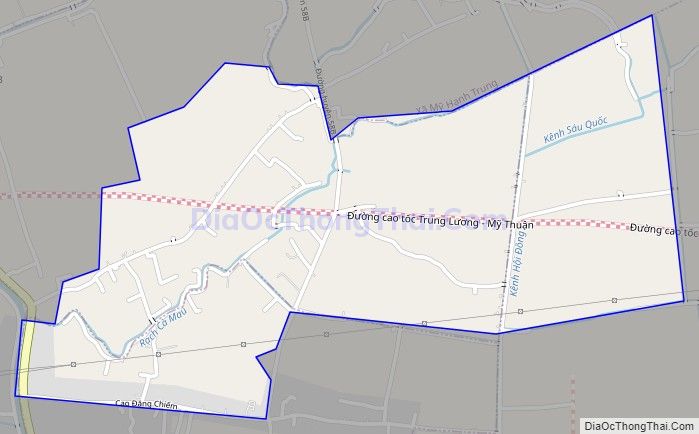 Bản đồ giao thông Phường 3, thị xã Cai Lậy