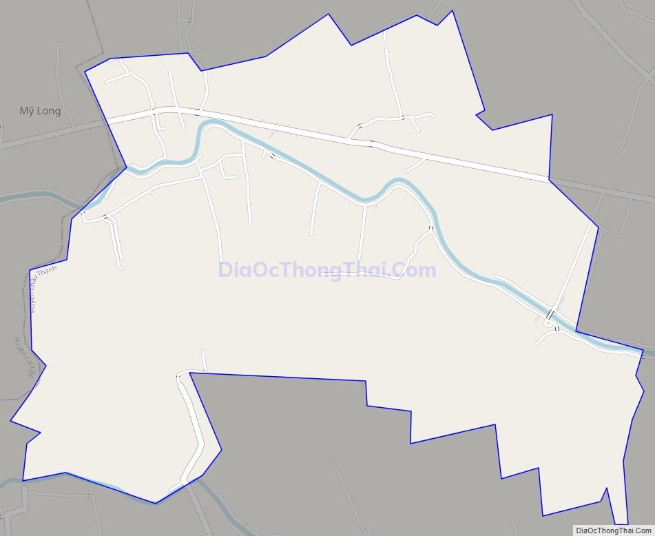 Bản đồ giao thông xã Bàn Long, huyện Châu Thành