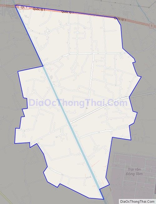 Bản đồ giao thông xã Long Hưng, huyện Châu Thành