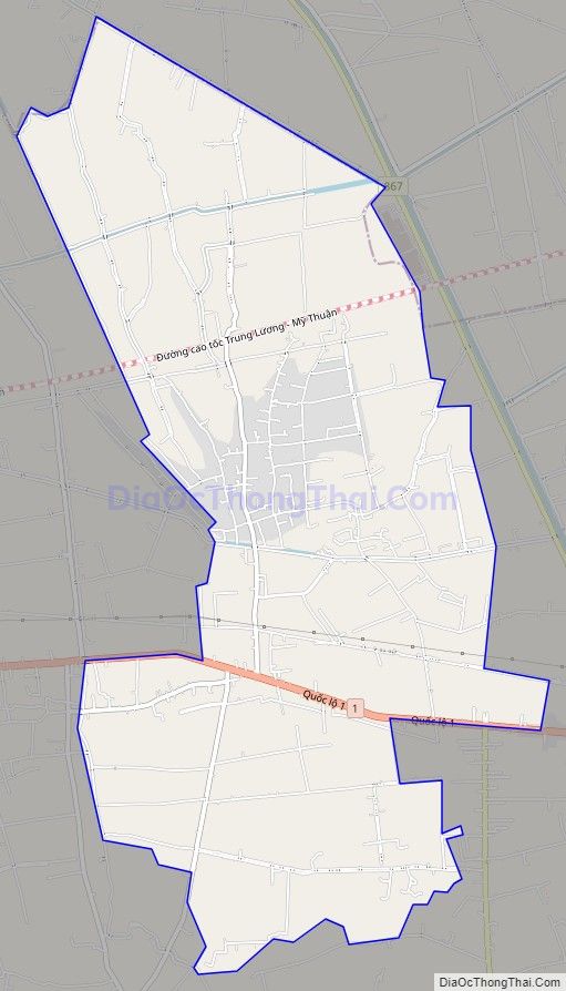 Bản đồ giao thông xã Nhị Bình, huyện Châu Thành