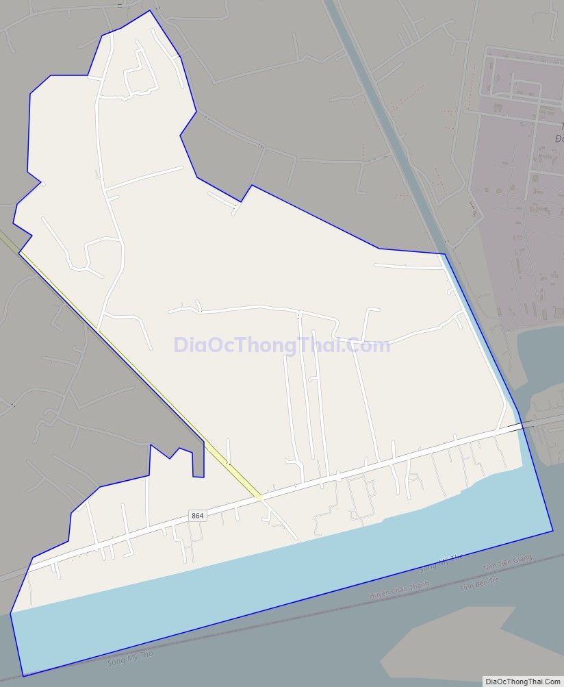 Bản đồ giao thông xã Song Thuận, huyện Châu Thành
