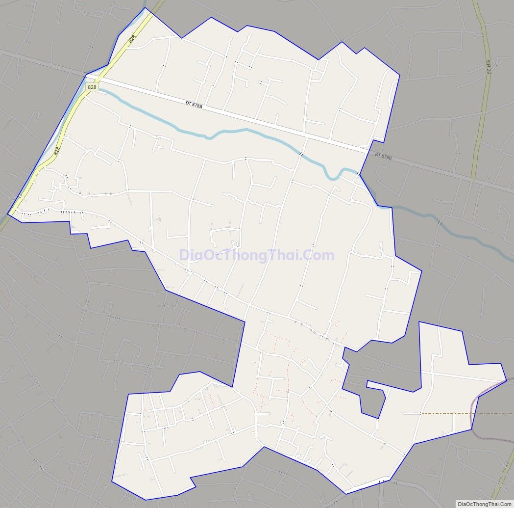 Bản đồ giao thông xã Mỹ Tịnh An, huyện Chợ Gạo