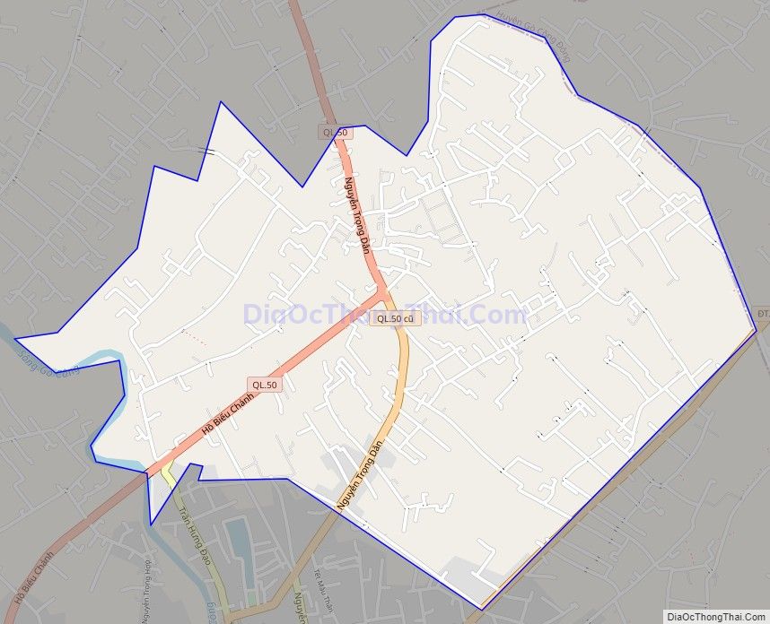 Bản đồ giao thông xã Long Hưng, thị xã Gò Công