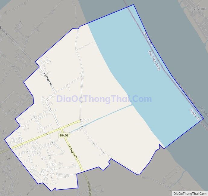 Bản đồ giao thông xã Gia Thuận, huyện Gò Công Đông